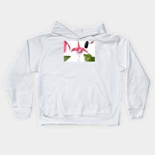 Fuchsia  Flower leaves bud and fruit Kids Hoodie